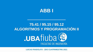 Algo2Mendez: ABB (1/2)