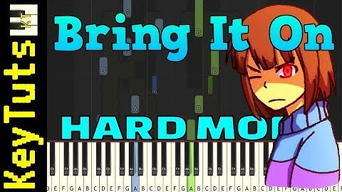 Learn to Play Bring It On from Glitchtale - Hard Mode [Piano Tutorial] (Synthesia)