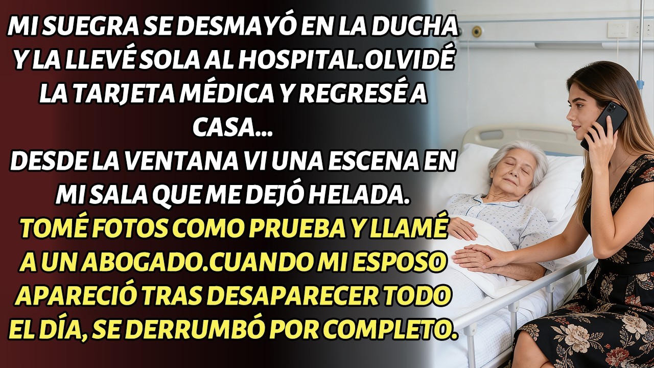 REGRESÉ A CASA Y LO QUE VI POR LA VENTANA CAMBIÓ TODO. TOMÉ PRUEBAS Y ÉL COLAPSÓ.