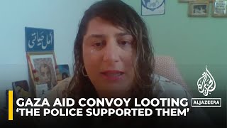 Israeli lawyer exposes looting of Gaza aid convoy by farright activists protected by police