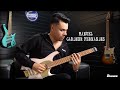 Ibanez headless guitar unboxing and playthrough feat manuel gardner fernandes ibanez germany