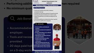 Germany work visa #visaready #abroadinformation #jobsearch #job #applynow #company #jobseekers