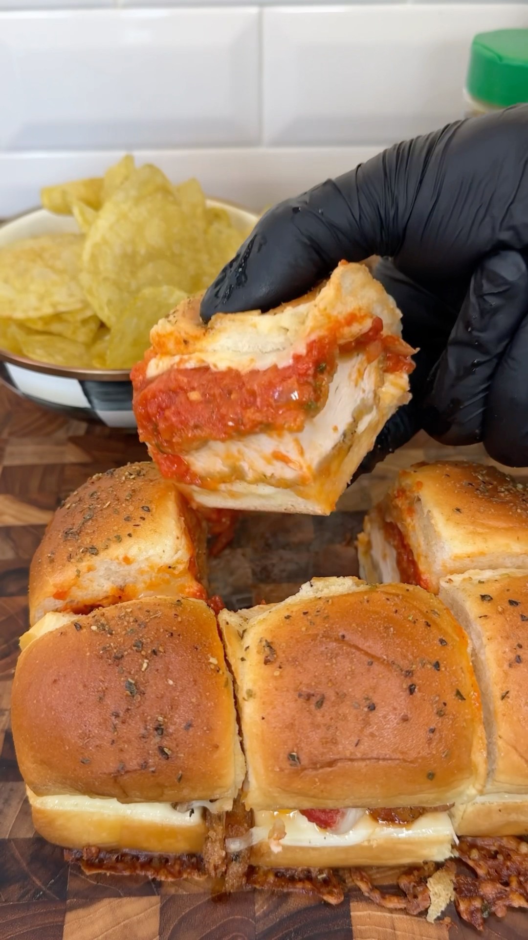 Chicken Parmesan Sliders #shorts