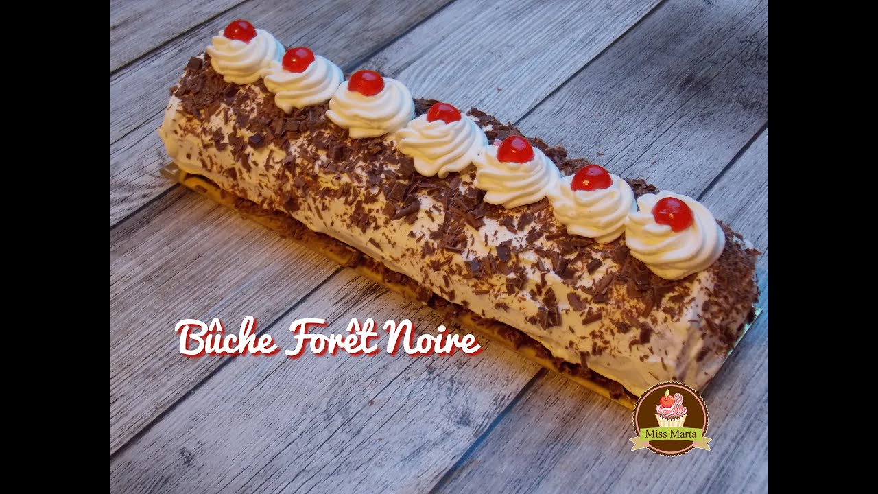 Bûche de Noël façon Forêt Noire - Miss Marta