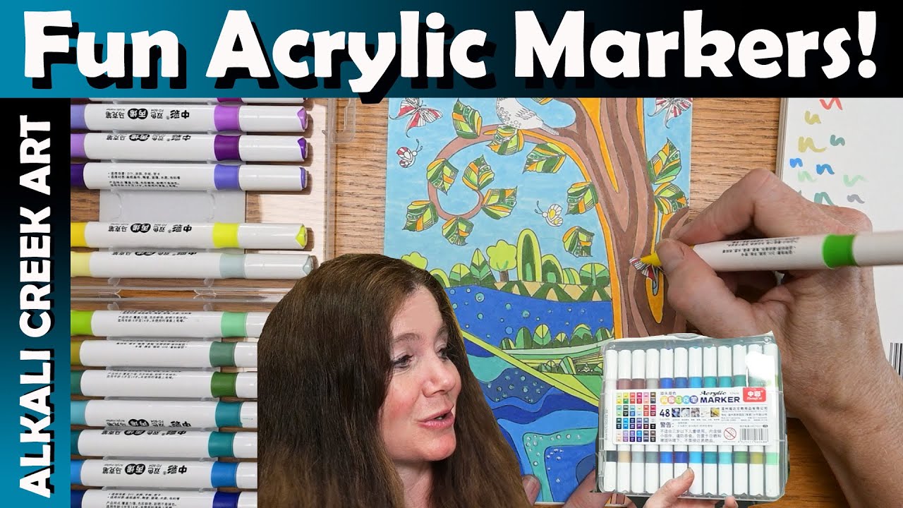 A look at the new Acrylic Markers by Lightwish, Adult Colouring