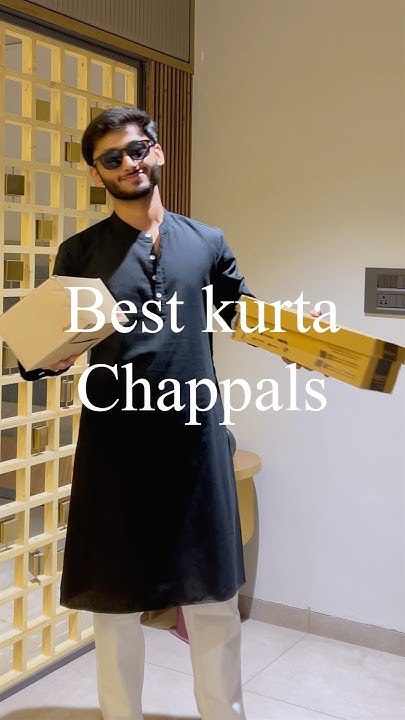 chappal on kurta