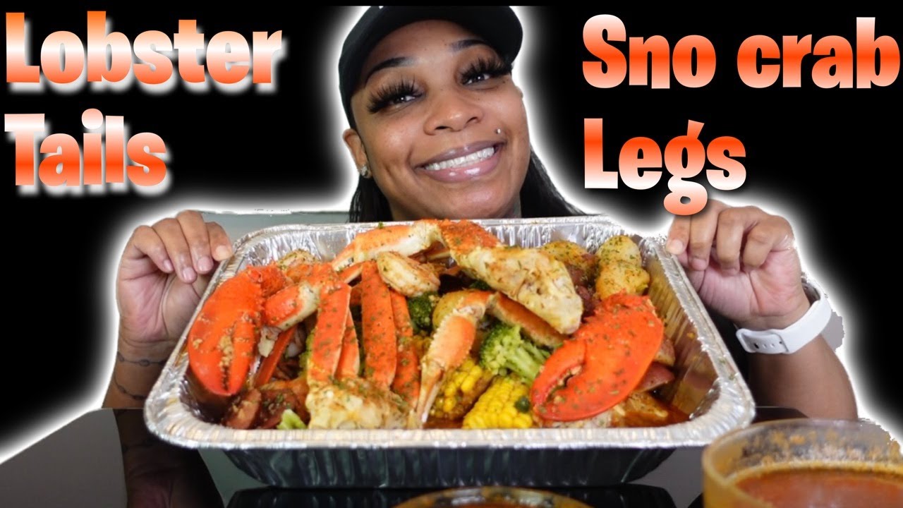 LOBSTER TAILS SNO CRABS LEGS JUMBO SHRIMP SEAFOOD BOIL YouTube