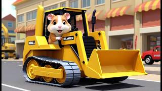 Хомяк ведет бульдозер в центре 🐹🚜🏬