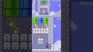 A Fire And Ice Themed Challenge With The SMB2 Mushroom! (Super Mario Maker 2) #shorts