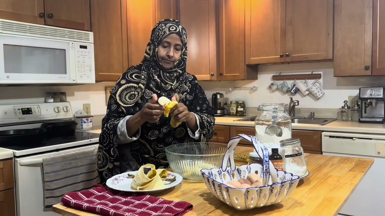 Traveling, Helping our daughter’s postpartum care, mental health, ask for help, baking banana bread.