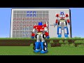 HOW TO CRAFT BIGGEST OPTIMUS PRIME ARMOR! MINECRAFT AUTOBOT TRANSFORMERS CHALLENGE Animation!