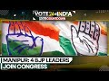 Manipur 4 bjp leaders join congress  latest news  wion