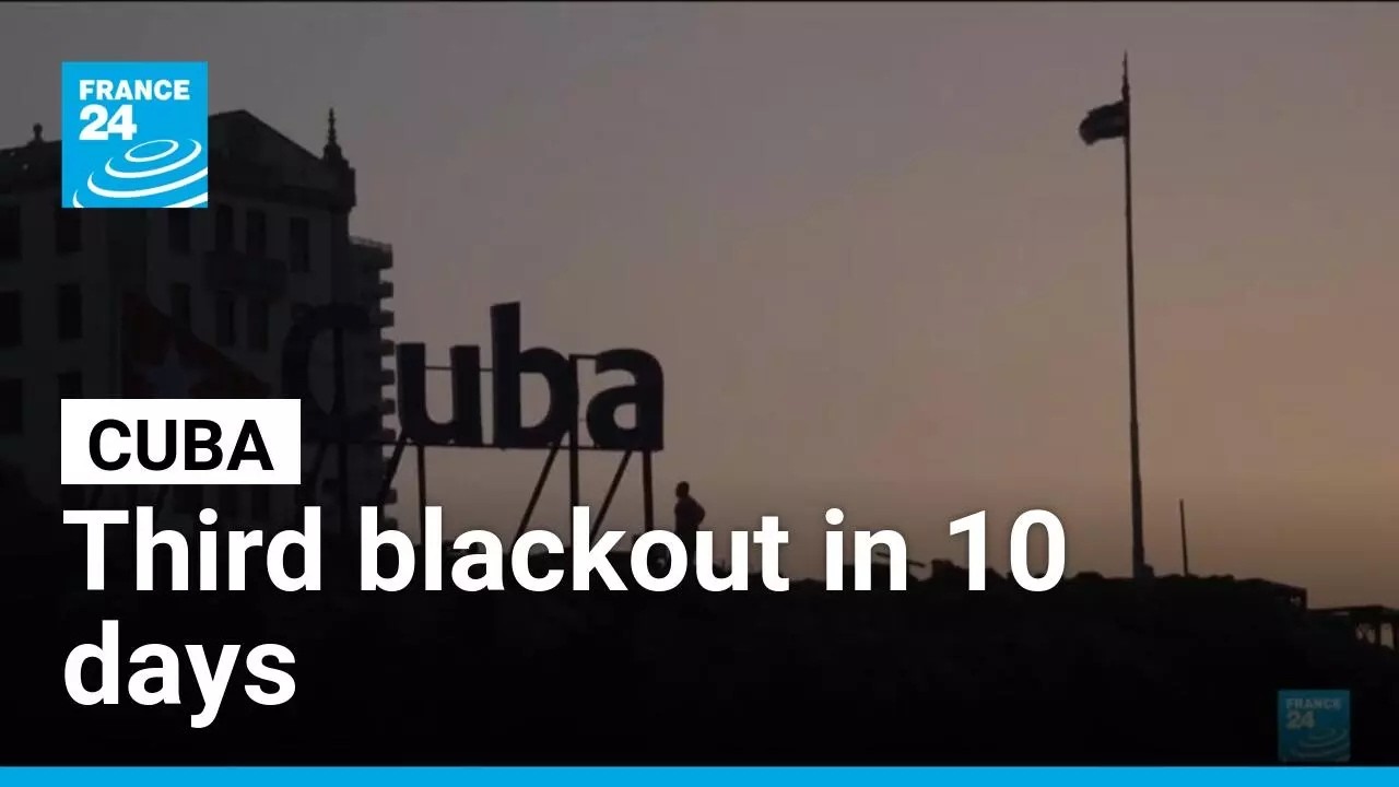 Cuba slowly gets power back after third blackout in 10 days • FRANCE 24 English