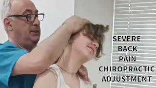 Severe Back pain treatment by Chiropractic technique Evgeni Trigubov