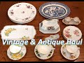 Vintage and Antique Haul | Purple & Yellow Porcelain, Blue Willow & more :) #vintage #antiquehaul