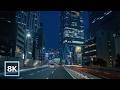 Blue Hour Drive through Tokyo / 8K 60fps HDR / Gentle Car Sound