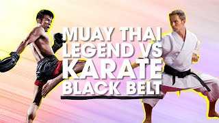 Muay Thai Legend vs. Karate Black Belt | Lawrence Kenshin