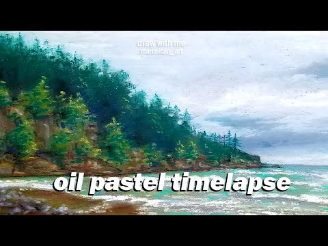 Draw With Me | Mungyo Gallery Oil Pastel: Quick Review and Unboxing