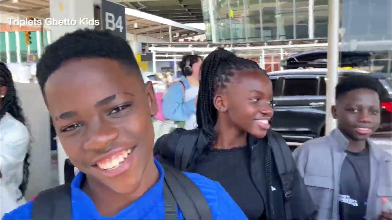 Triplets Ghetto Kids Travel To Perform With French Montana in New York