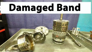 Damaged Band I Nissan RE5R05A Automatic Transmission