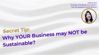 SECRET TIP Why your business may NOT be sustainable