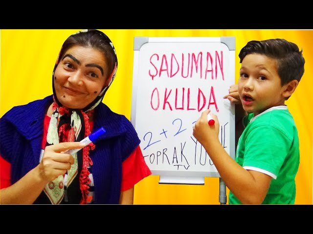 Şaduman abla okulda. Komik ve eğlenceli çocuk videosu class=