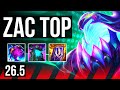 ZAC vs MALPHITE (TOP) | KR Master | 26.5