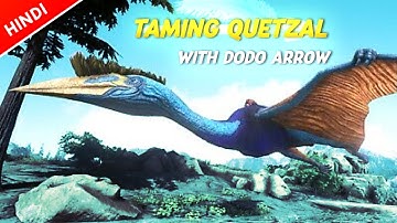 ARK SURVIVAL EVOLVED MOBILE : Taming Quetzal with dodo arrow🏹 | (hindi) #arkmobile