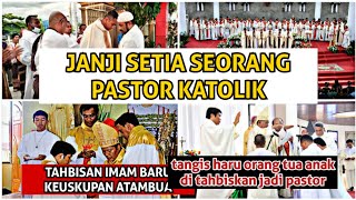Terharu!! Ketika 10 Diakon berjanji selibat saat Di Tahbiskan Jadi Pastor Di Atambua