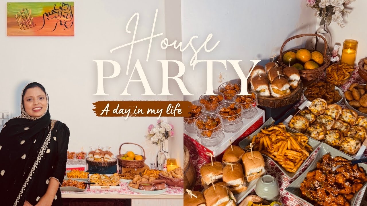 House Party at home | Food preparation | Home decore 