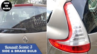 DIY Renault Scenic III – Check & Change Rear Side | Tail | Stop Light or Indicator Light Lamp | Bulb
