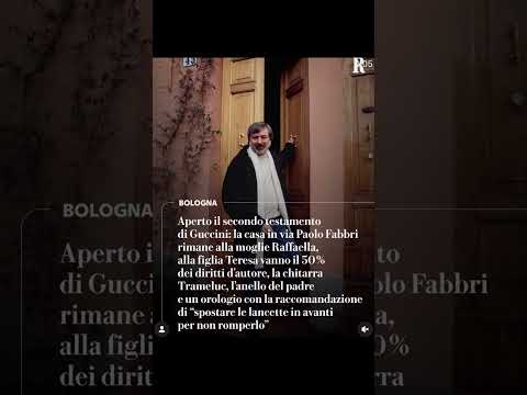Video Testamento Francesco Guccini: le case alla moglie Raffaella, alla figlia il 50% dei diritti d'autore