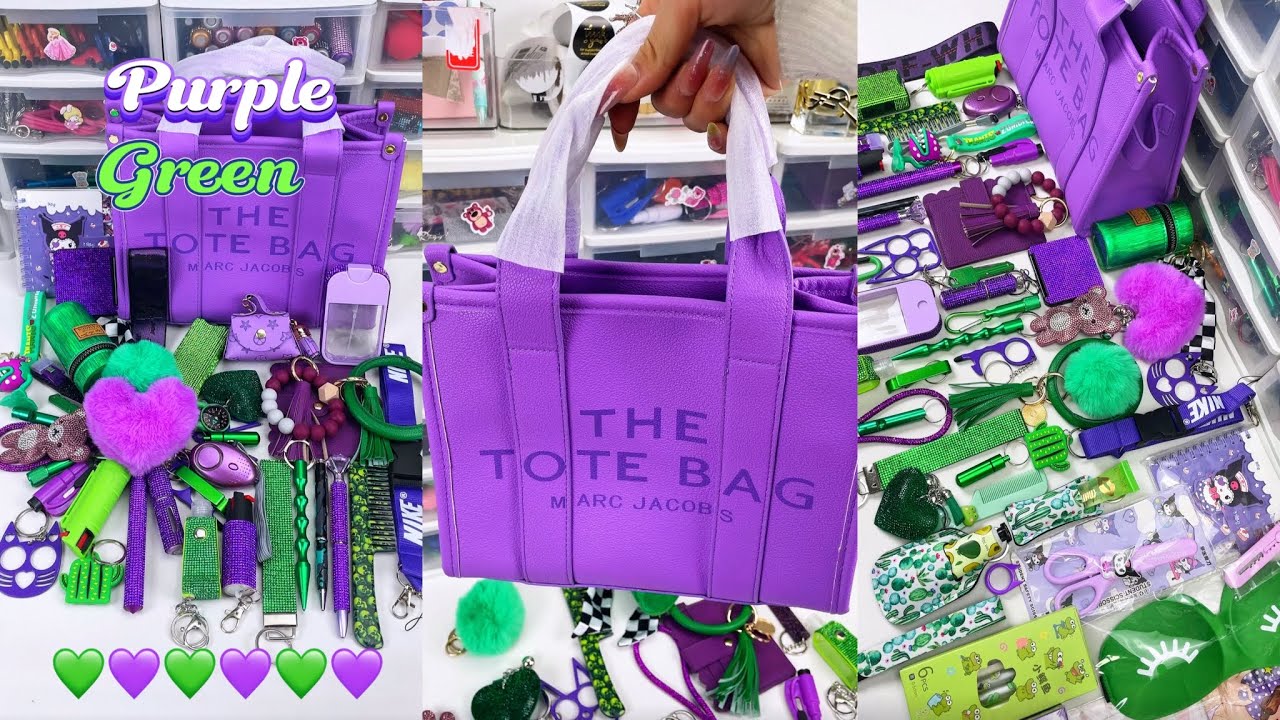 Purple & Green #keychain #selfdefenseplug #linkinbio #selfdefensekeychain #asmr #mysteryscoop #gift 