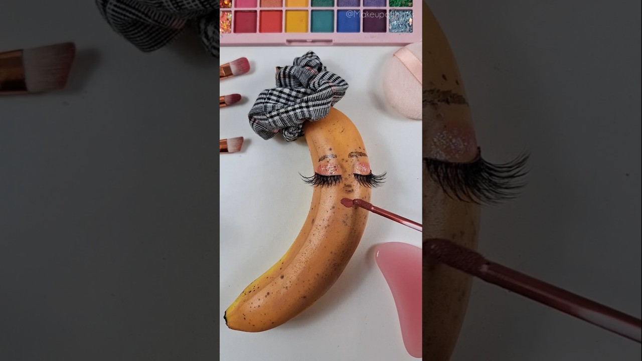 ASMR Banana Makeup🍌 