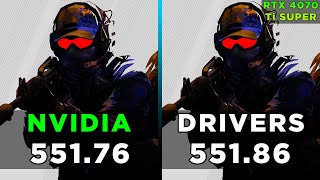 Nvidia Drivers | 551.76 vs 551.86 - Performance Comparison in 5 Games | RTX 4070 Ti SUPER