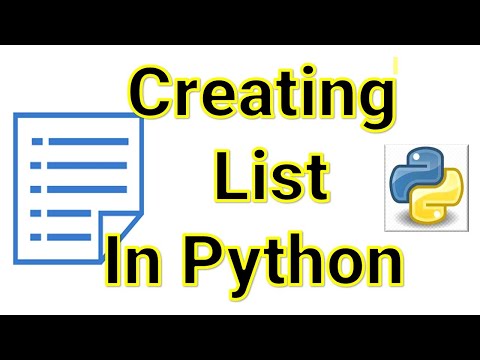 Working with List in Python   Creating List