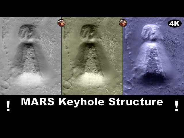 Keyhole Structure Mars Planet