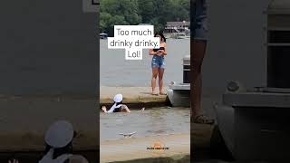 Alcohol & A Bride-To-Be=A Dip In The Water! 🤣