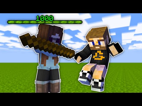 Minecraft Manhunt, But Levels Equal Knockback