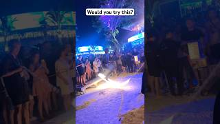 Jumping Rope With Fire This Got Crazy