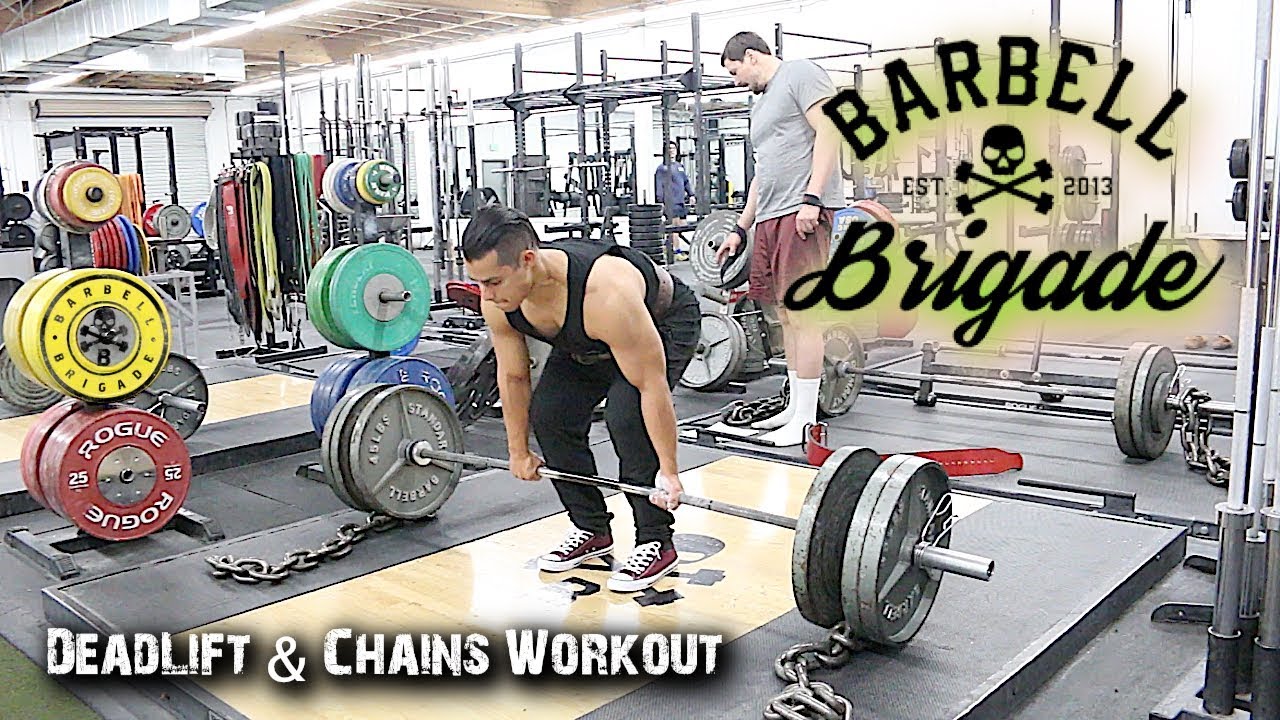 Deadlift & Chains Workout At Barbell Brigade | Muscle Building Motivation