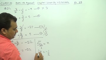 Class 10 (Ex 3B Q21) LE_in_2_Var (Book : R S Agarwal)