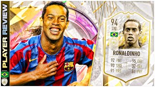 Prime Icon 94 Rated Ronaldinho r10 Player Review  Fifa 22 Ultimate Team
