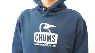 CHUMS チャムス ブービー フェイス プルオーバー パーカー メンズ レディース ボックス ロゴ フード アウトドア キャンプ ストリート 裏起毛 ブービーバード ペンギン 黒 CH00-1266