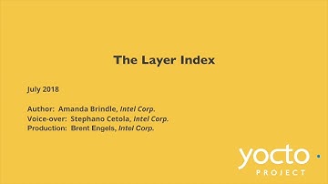 The Layer Index with Yocto Project