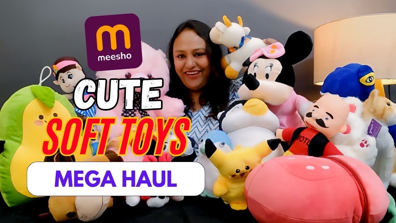 Meesho Cute Soft Toys Haul | Meesho Stuffed Toys | Meesho Soft Toy Panda Unboxing & Review