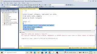 SQL Class 06 Cube &amp; Rollup