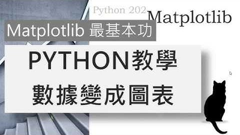 Python 202 - Python教學數據變成圖表: Matplotlib 最基本功