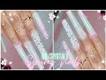WATCH ME DO MY NAILS/ SPRING ACRYLIC NAILS/ COFFIN NAILS/ ENCAPSULATED 3D FLOWERS/ PASTEL NAILs