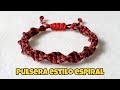 COMO HACER ESTA PULSERA DE HILO DISEÑO ESPIRAL / TUTORIAL PASO A PASO